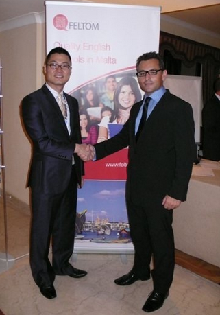양길준 with President of Feltom, Malta.png